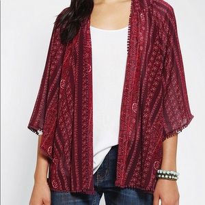 Urban Outfitters Maroon Kimono